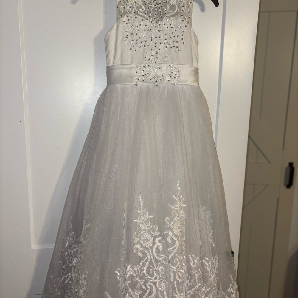 Elegant White Kids Dress